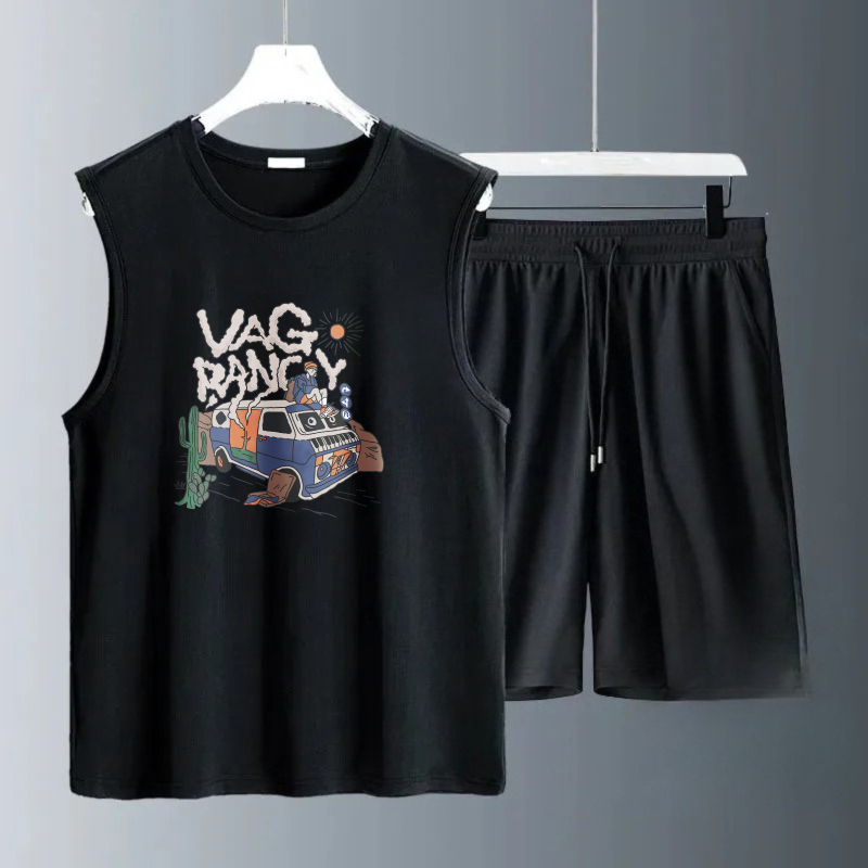 Summer Youth Clothing - Herren-Tanktop-Sets 2026 Sommer Schnelltrocknende Strand- und