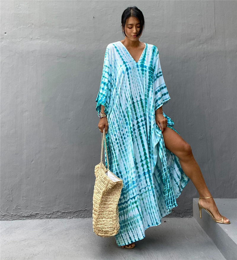 Summer Clothing For Older Women - Plus Size Damen Beachwear Long Beach
