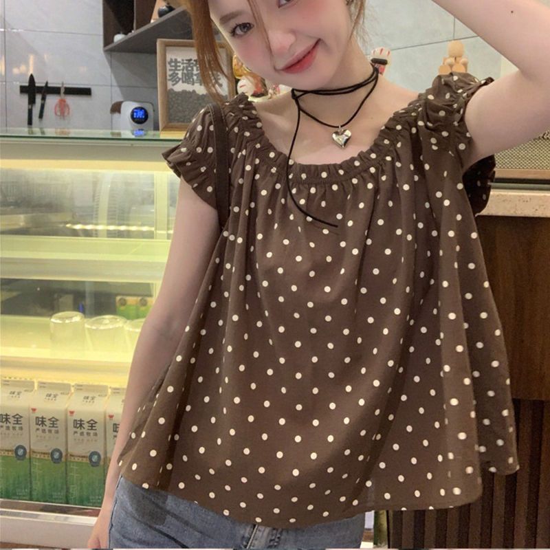 Summer Youth Clothing - Koreanische Temperament Polka Dot Lose Bluse