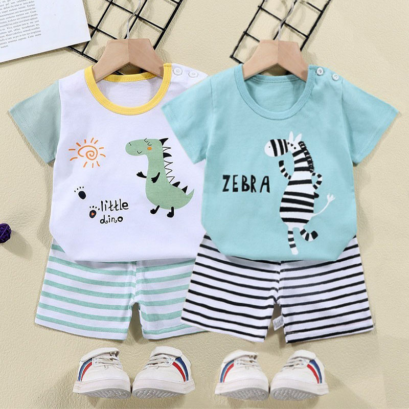 Summer Clothing Baby Girl - Baumwolle T-shirts + Shorts 2-stück Trainingsanzug