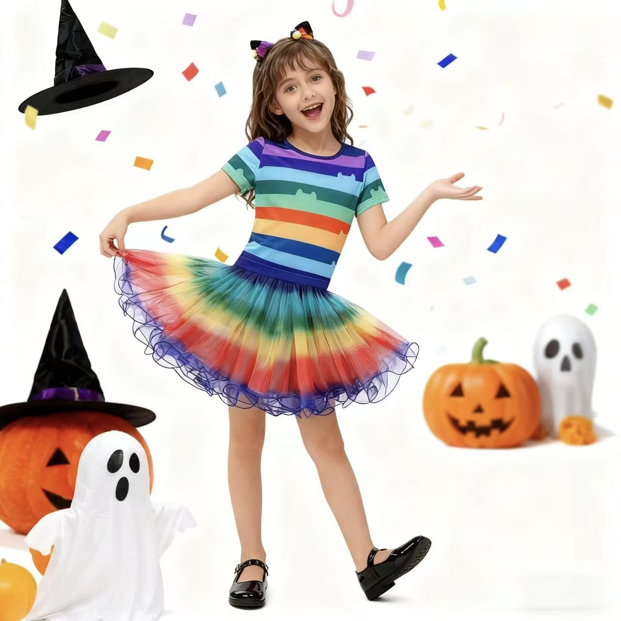 Mädchen Regenbogen Gestreiftes – Summer Clothing For Kids Girls Bewertung und Preis