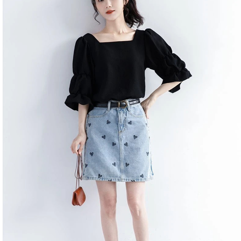 Plissiertes Kurzarm-Hemd im Ko – Summer Youth Clothing Bewertung und Preis