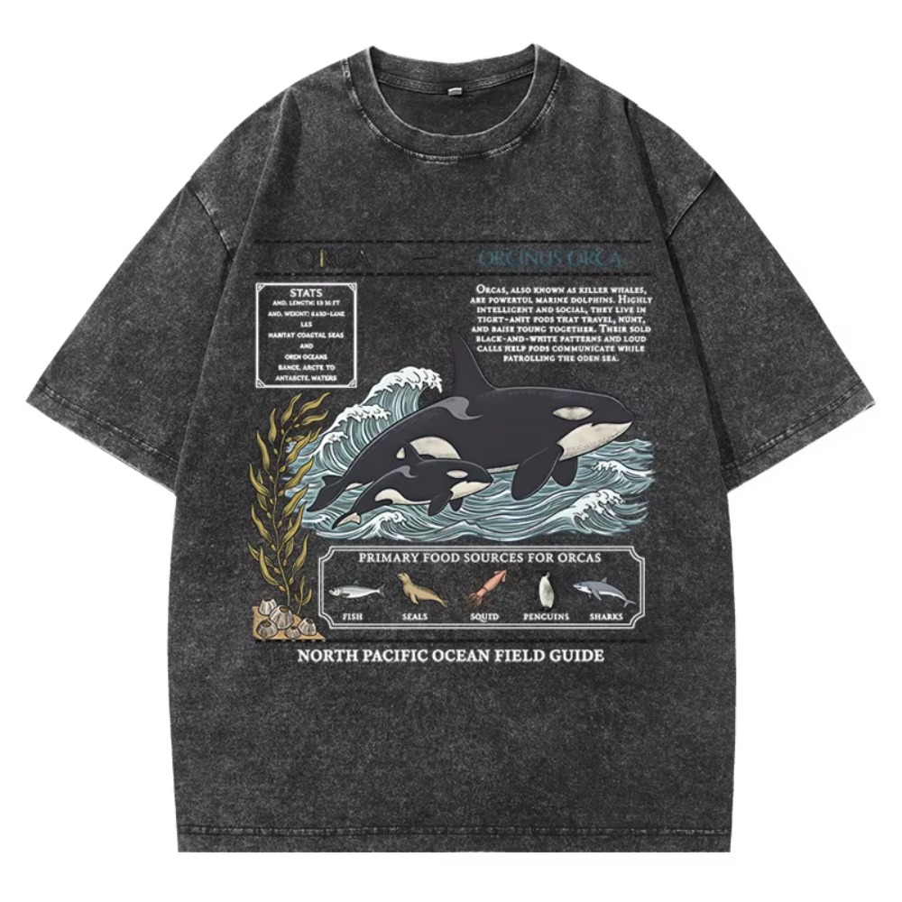 Vintage Orca Field Guide T-Shi – Summer Clothing Guide Bewertung und Preis